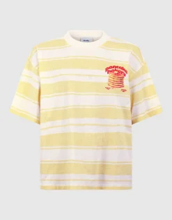 Pancake Bakery Artwork T-shirt Lichtgeel