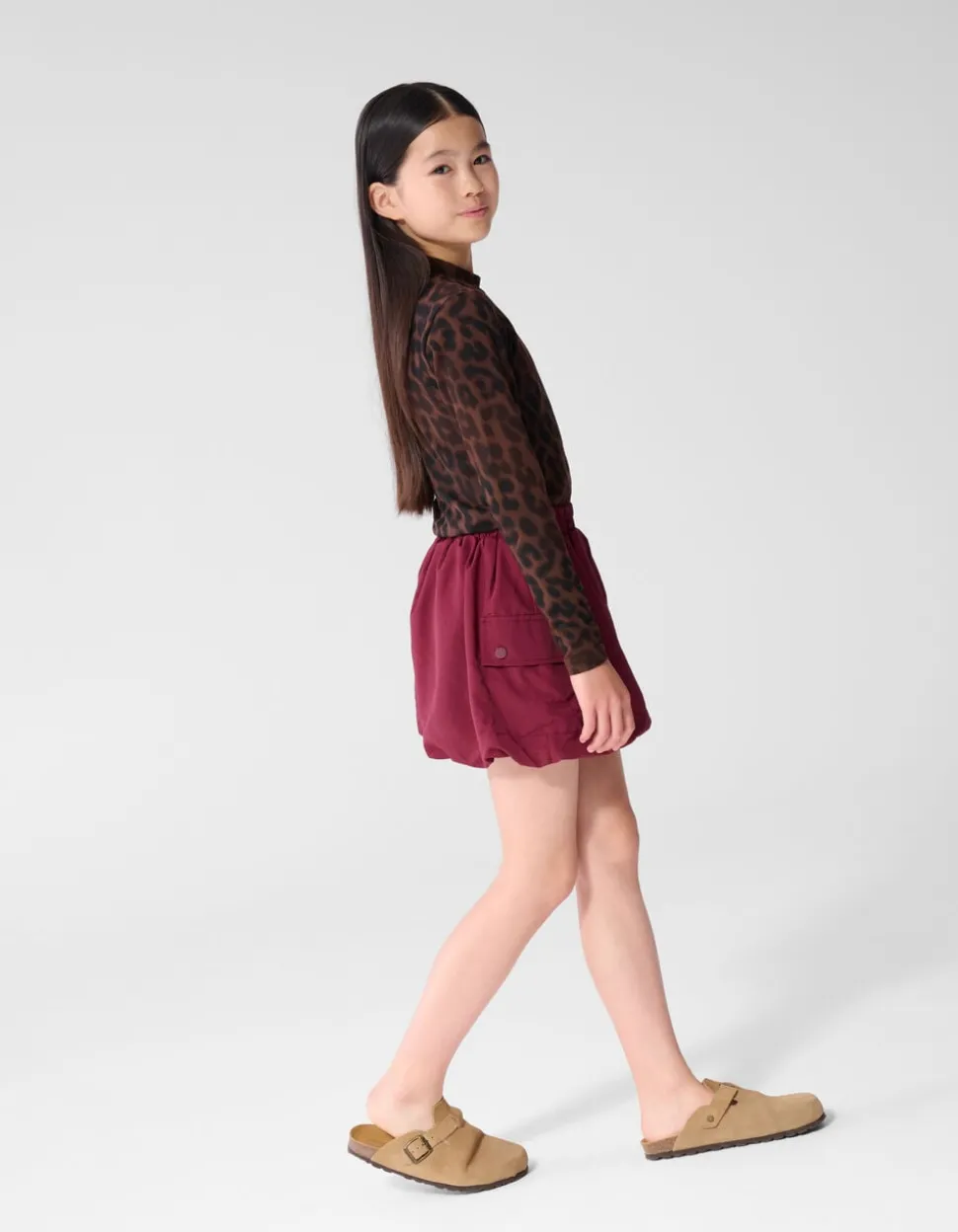 Parachute Balloon Fit Rok Donkerrood