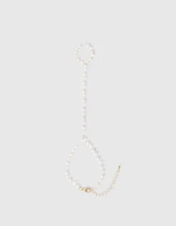 Parel Hand Chain Goud