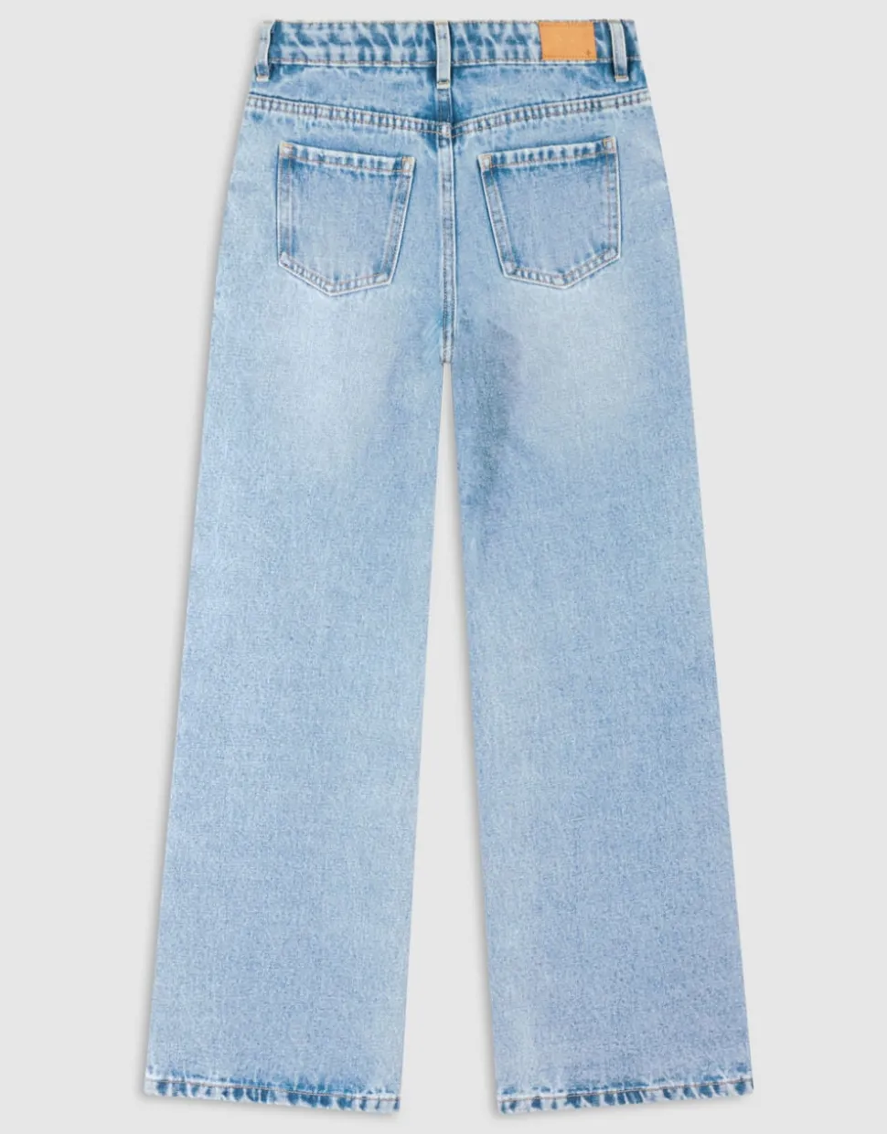 Parel Wide Leg Fit Jeans Blauw