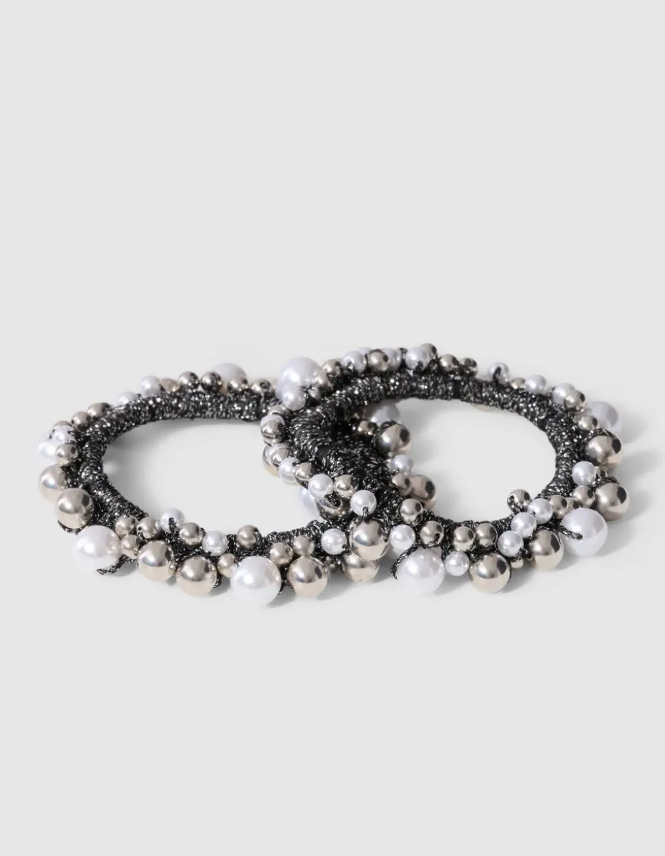 Pearl Mouwophouder Zilver