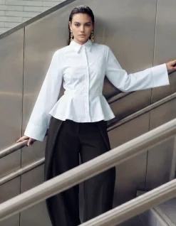 Peplum Blouse Wit
