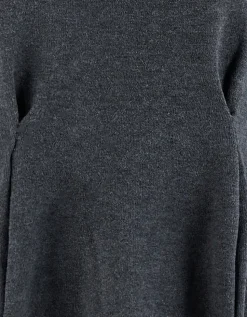 Peplum Gebreide Trui Donkergrijs