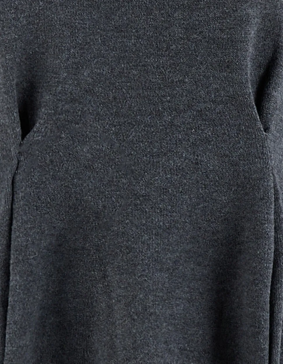 Peplum Gebreide Trui Donkergrijs