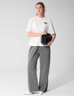 Peplum T-shirt Wit