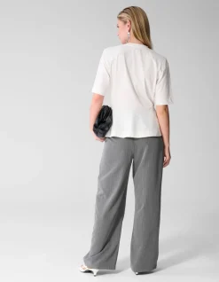 Peplum T-shirt Wit