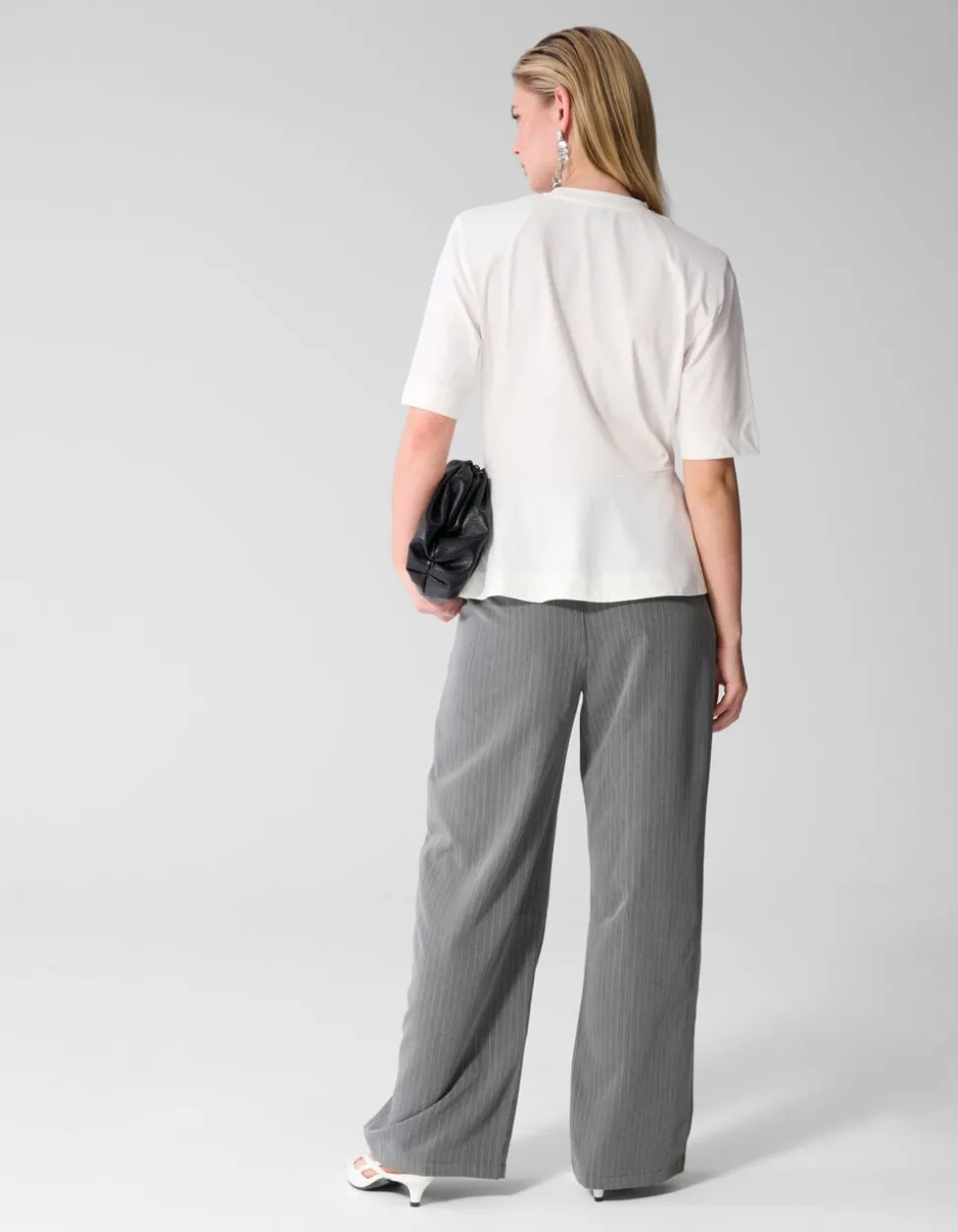 Peplum T-shirt Wit