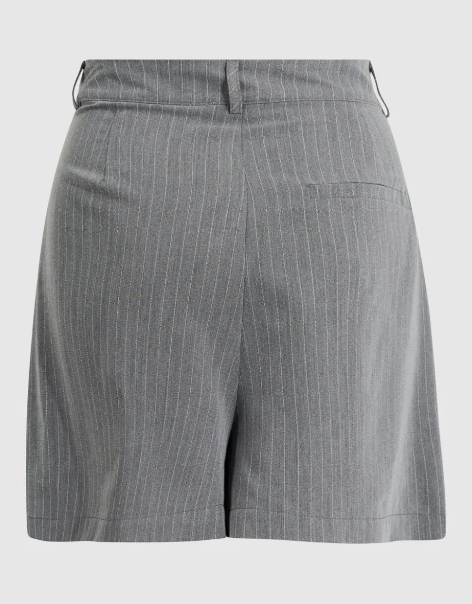 Pinstripe Pleated Skort Donkergrijs