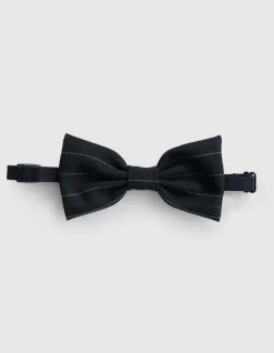 Pinstripe Vlinderstrik Zwart