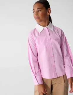 Piping Blouse Lichtroze