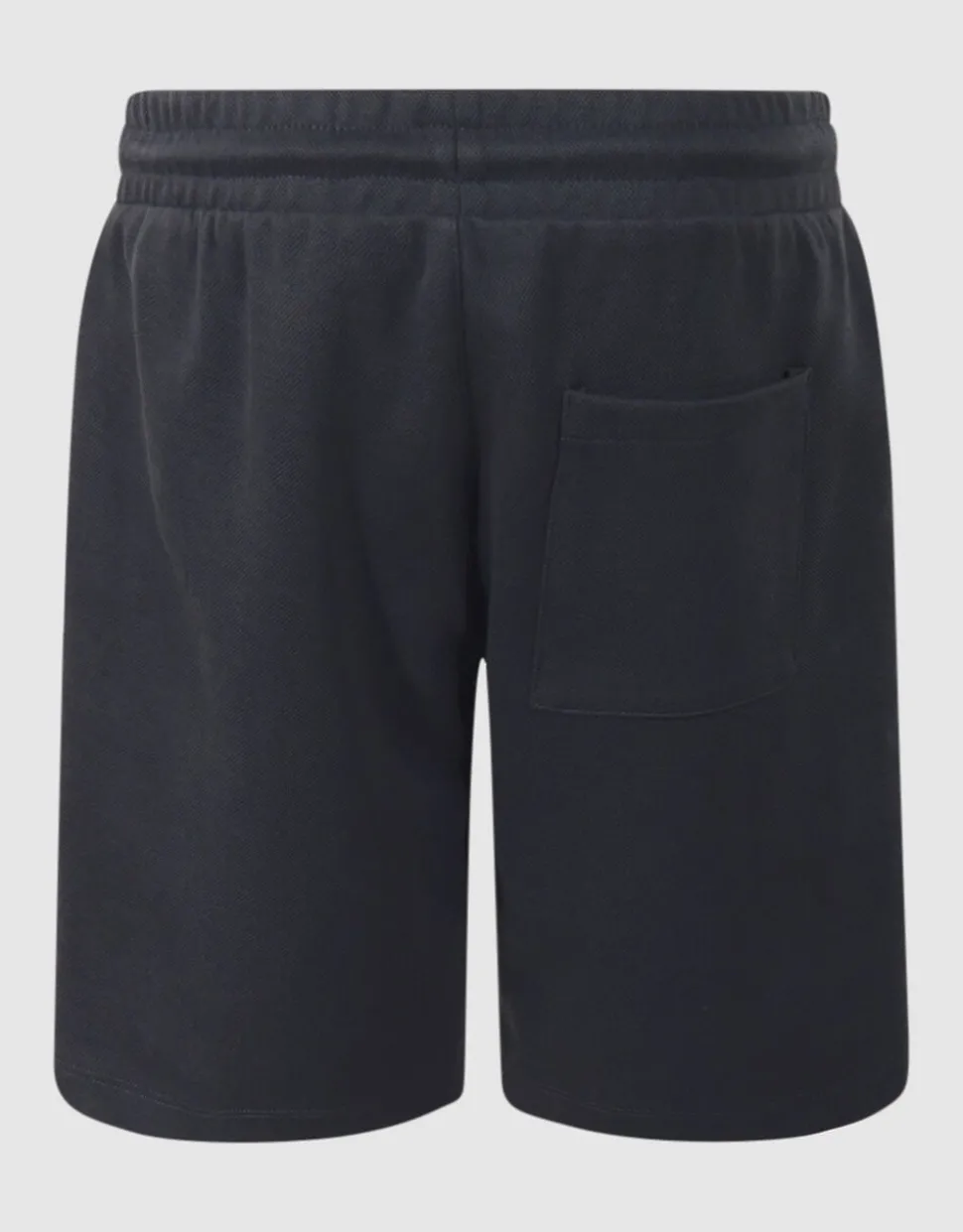 Pique Label Short Donkergrijs