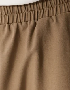 Pleat Balloon Fit Broek Bruin