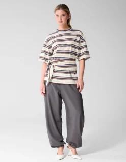 Pleat Balloon Fit Broek Grijs