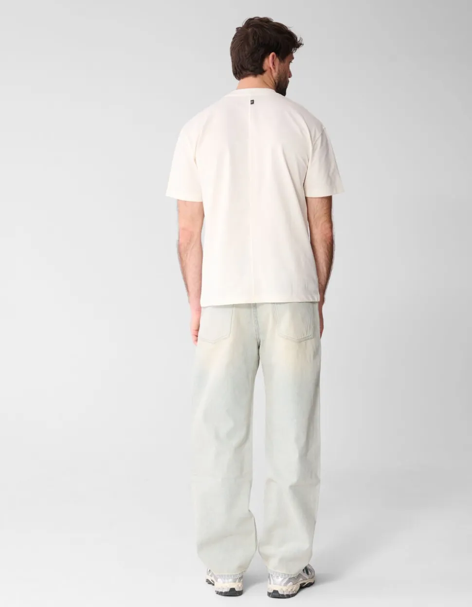 Pocket T-shirt Gebroken Wit