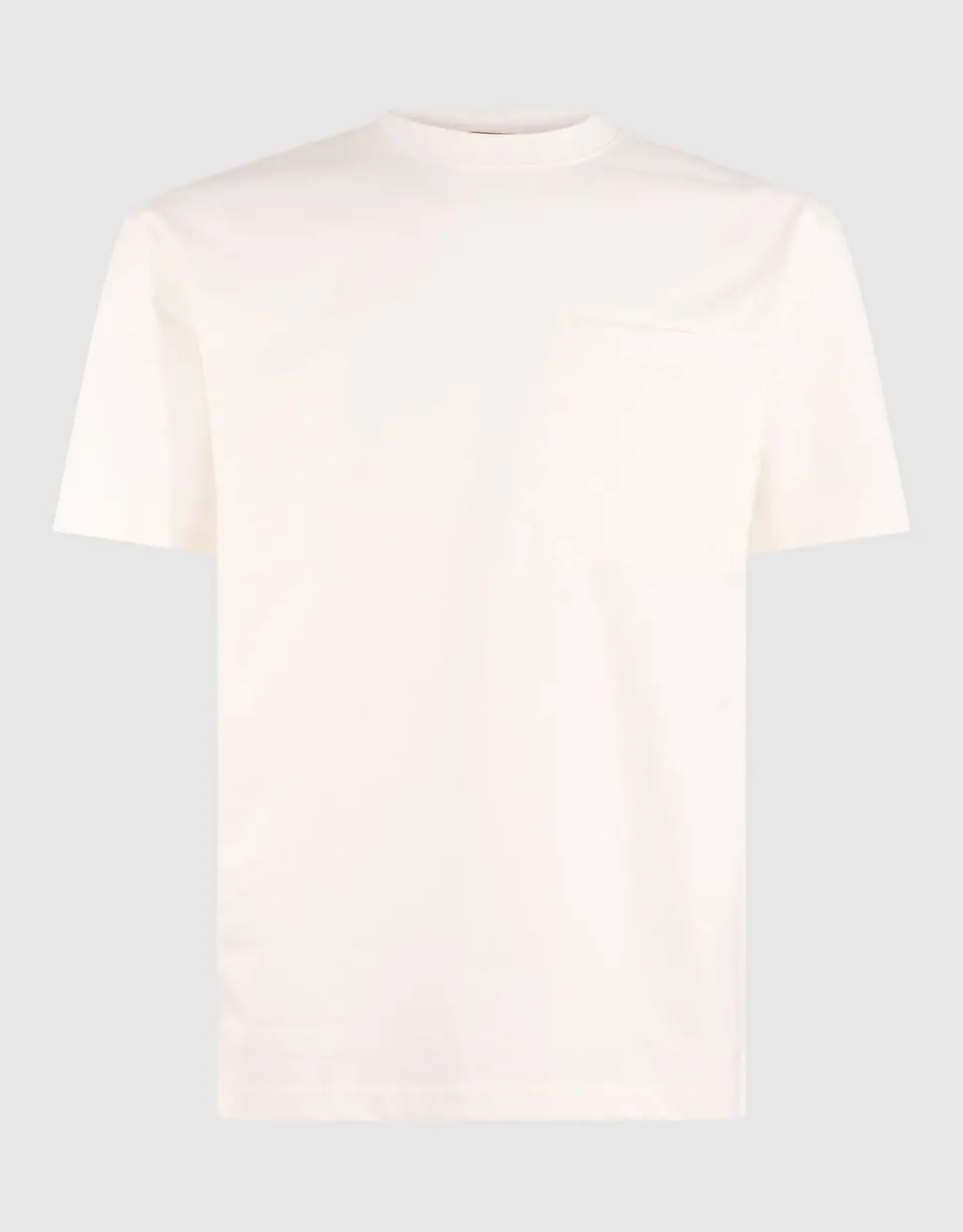 Pocket T-shirt Gebroken Wit