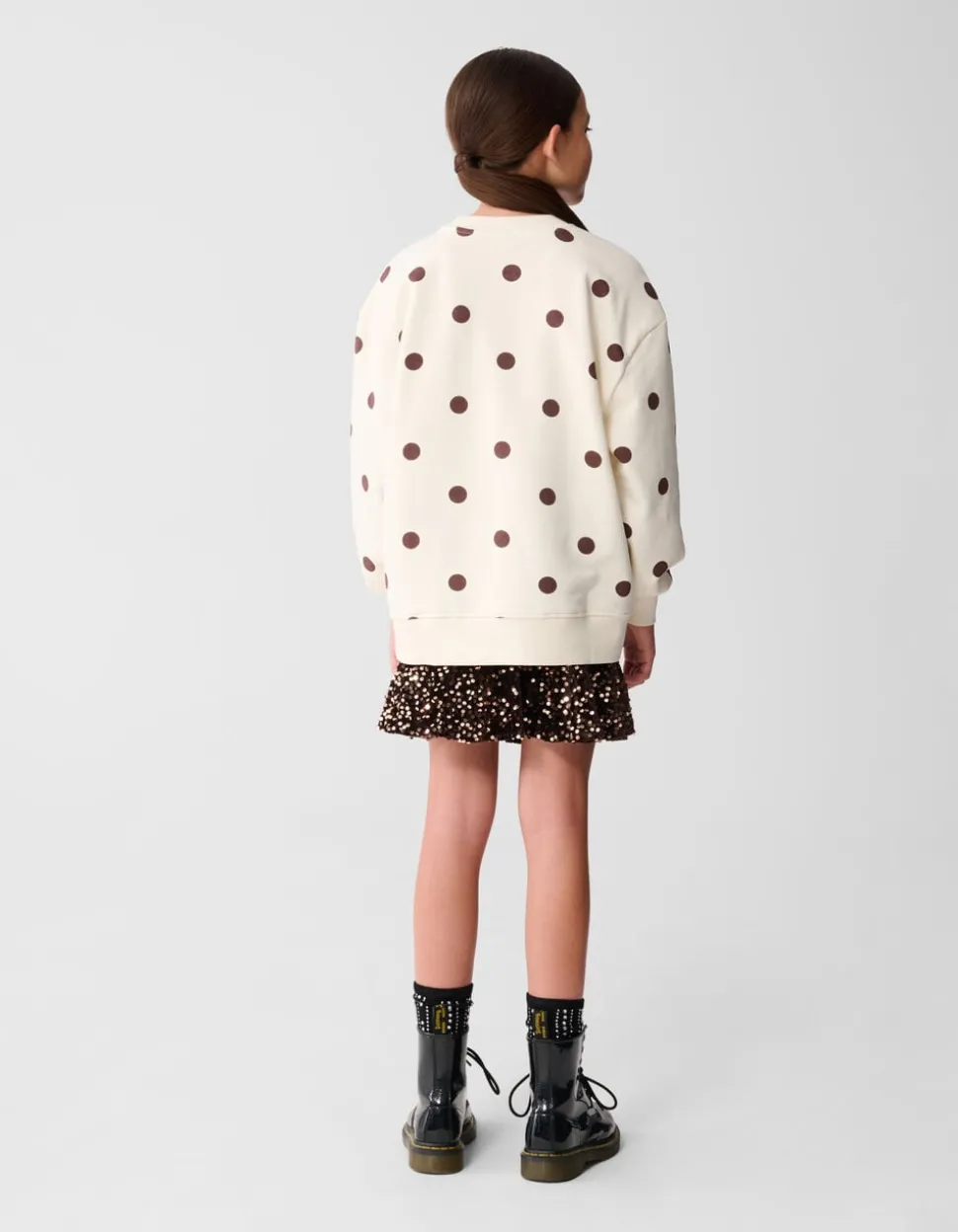 Polkadot Sweater Gebroken Wit