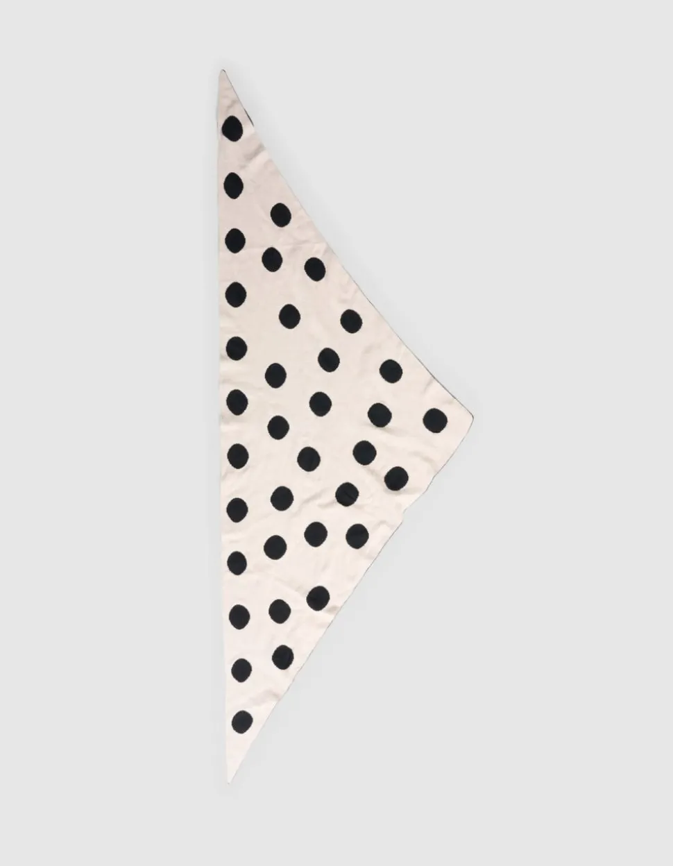 Polkadot Triangel Sjaal Zwart/Wit