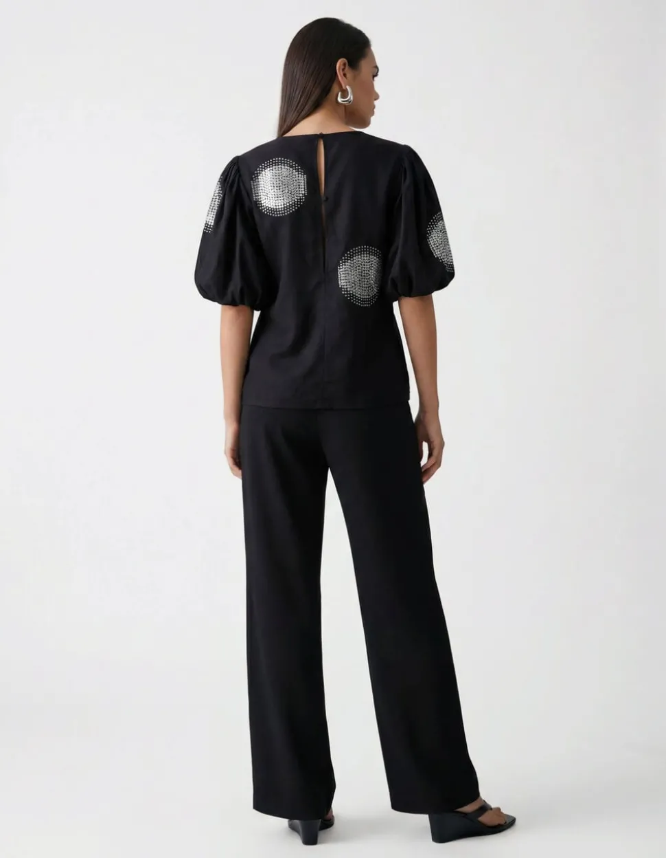 Polka Top Zwart