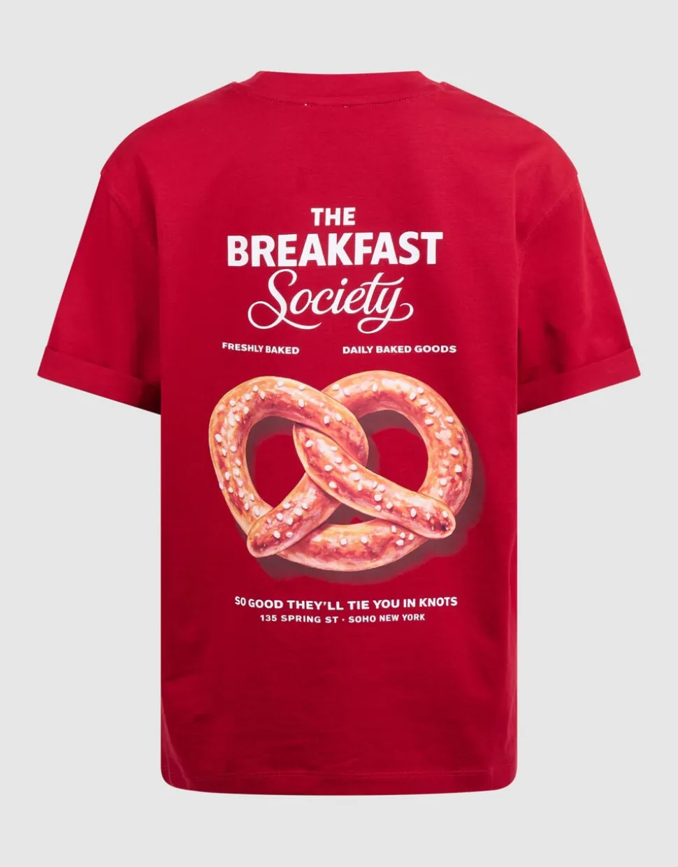 Pretzel Artwork T-shirt Rood
