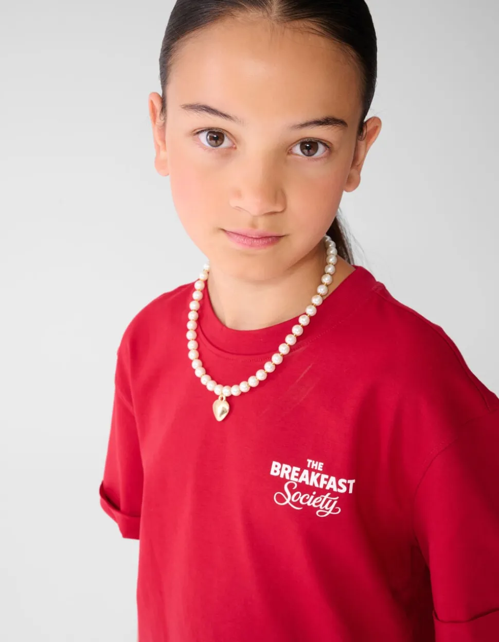 Pretzel Artwork T-shirt Rood