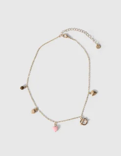 Pretzel Charm Ketting Goud