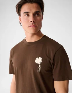 Radar Artwork T-shirt Donkerbruin