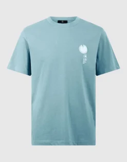 Radar Artwork T-shirt Lichtblauw