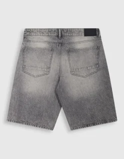 Relaxed Fit Denim Short Grijs