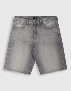 Relaxed Fit Denim Short Grijs