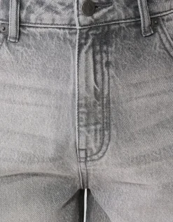 Relaxed Fit Denim Short Grijs