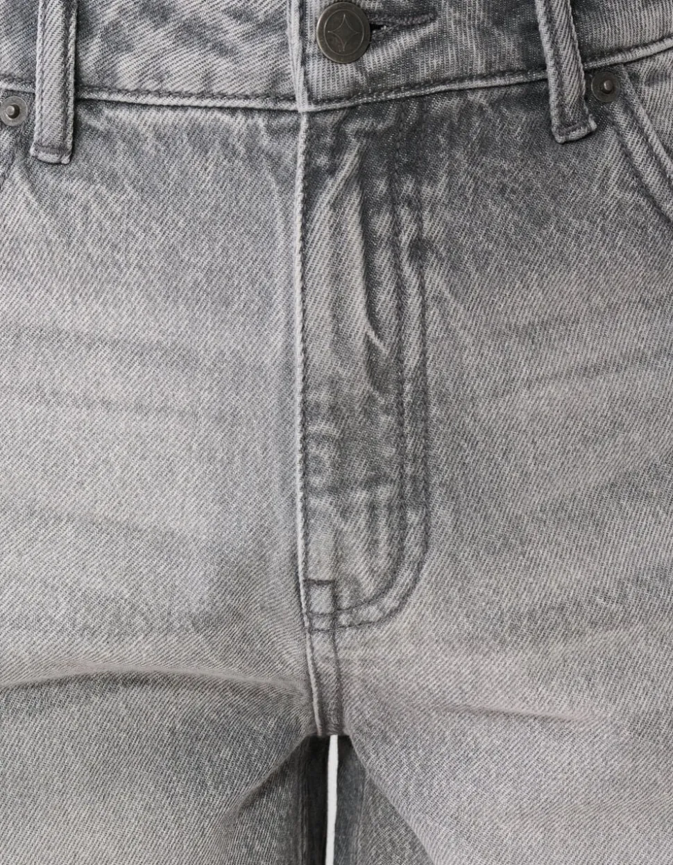 Relaxed Fit Denim Short Grijs