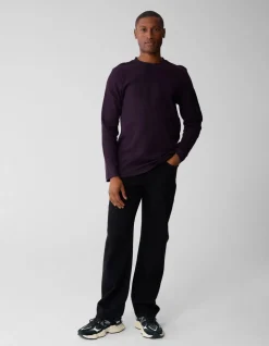 Relaxed Fit Jeans Washed Zwart