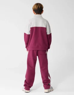 Relaxed Fit Sporty Broek Donkerrood
