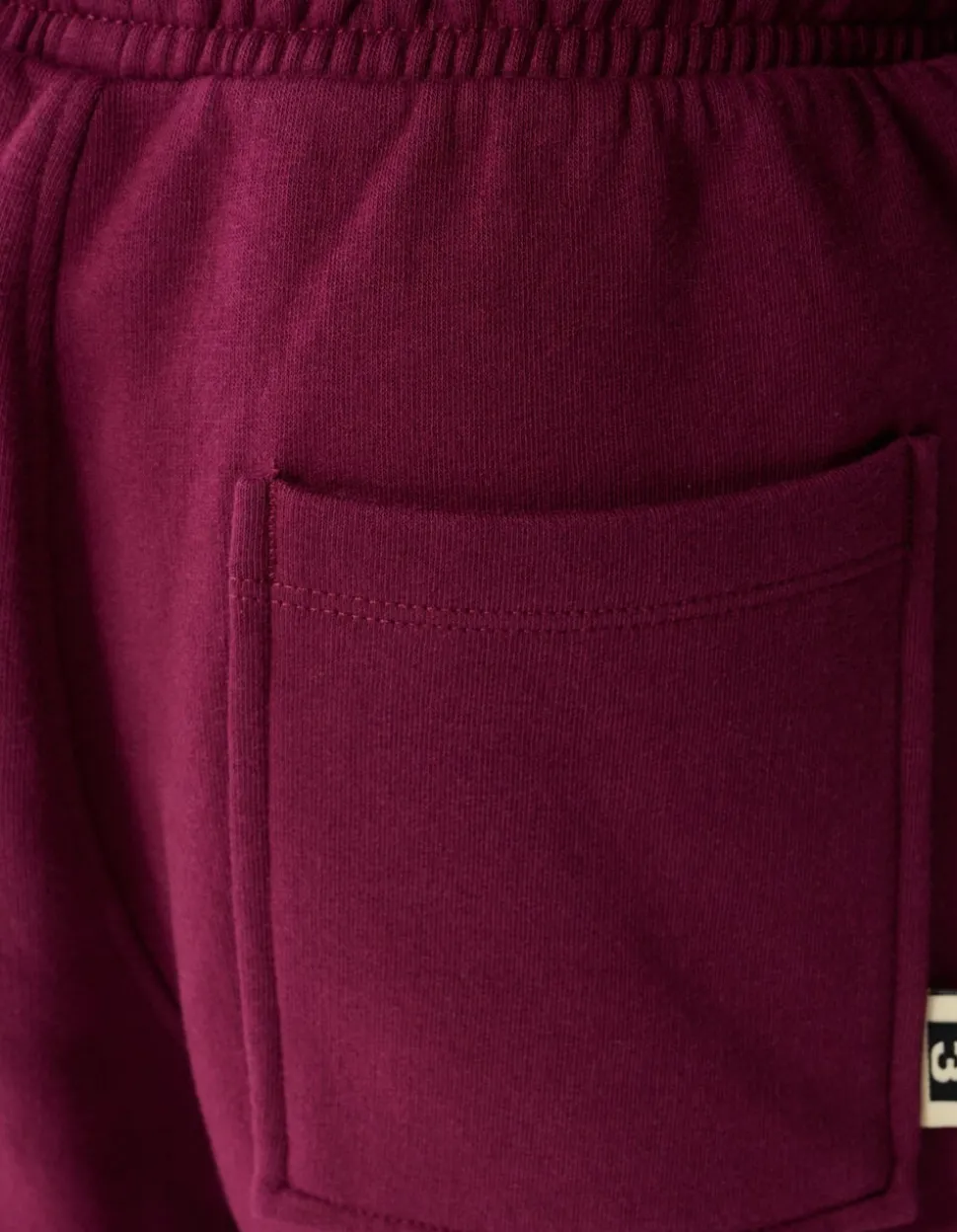 Relaxed Fit Sporty Broek Donkerrood
