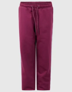 Relaxed Fit Sporty Broek Donkerrood
