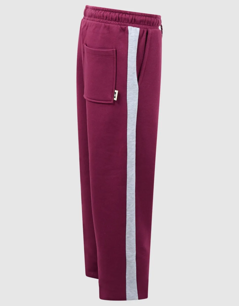 Relaxed Fit Sporty Broek Donkerrood