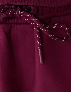 Relaxed Fit Sporty Broek Donkerrood