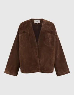 Relaxed Fit Suede Jack Bruin By Mieke