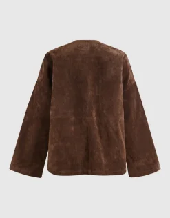 Relaxed Fit Suede Jack Bruin By Mieke