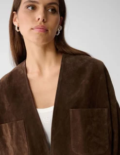 Relaxed Fit Suede Jack Bruin By Mieke