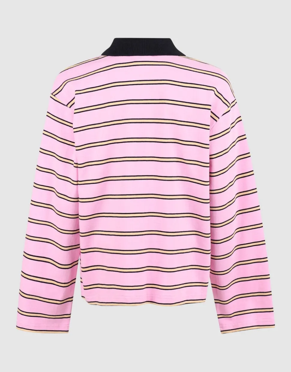 Rhinestone Longsleeve Polo Roze