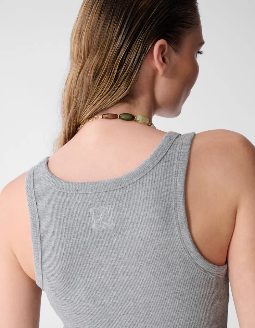 Rib Top Lichtgrijs By Lonneke
