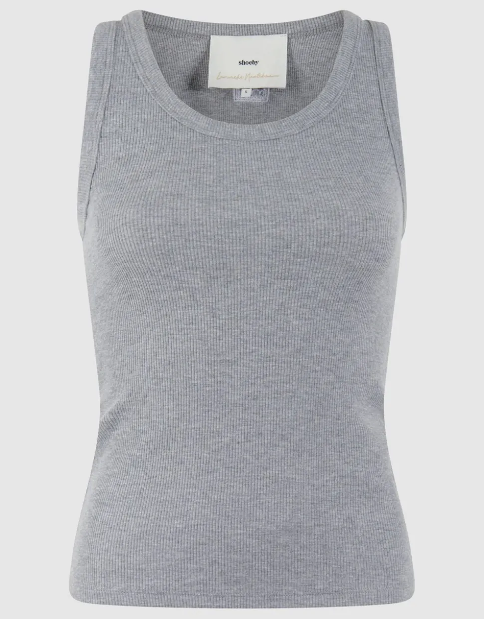 Rib Top Lichtgrijs By Lonneke
