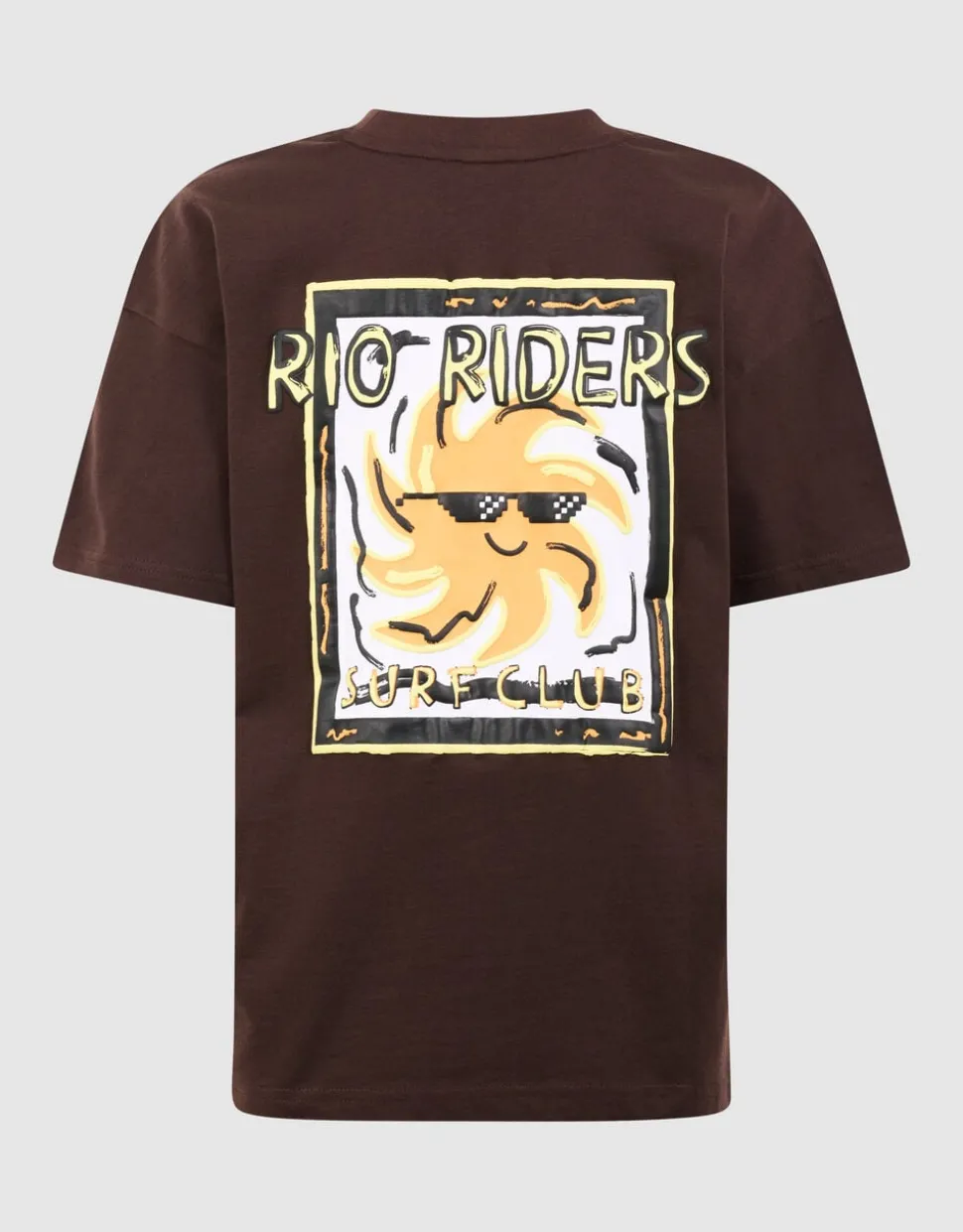 Riders Artwork T-shirt Donkerbruin
