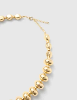 Round Oval Ketting Goud
