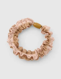 Ruffle Haarelastiek Beige
