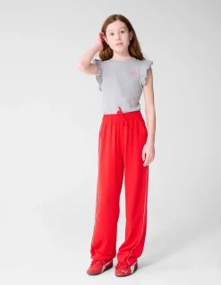 Ruffle Heart Top Lichtgrijs