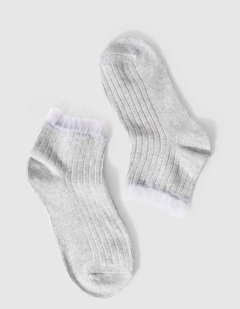 Ruffle Sokken Grijs
