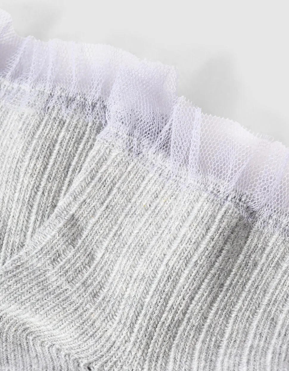 Ruffle Sokken Grijs