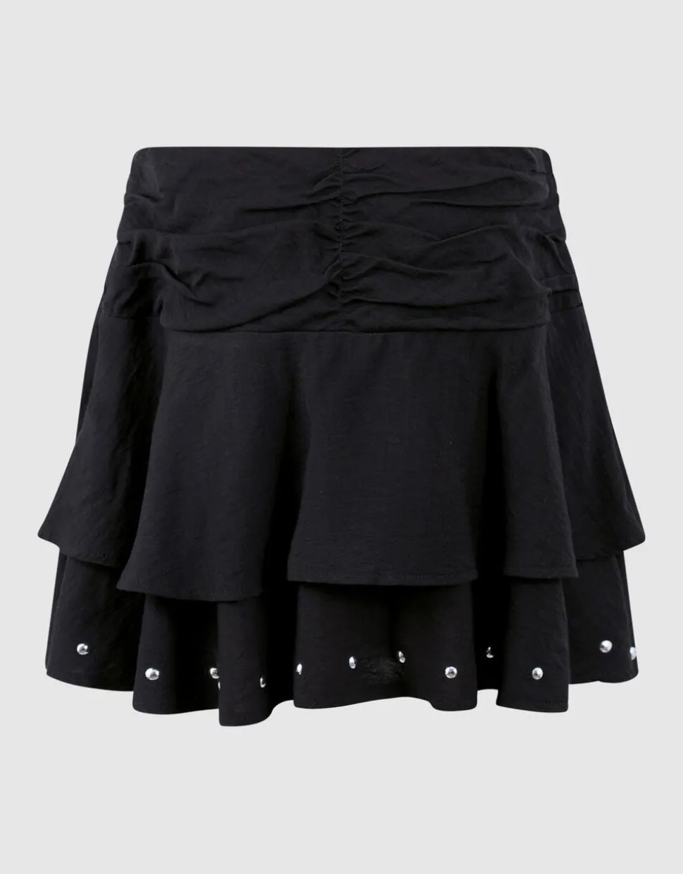 Ruffle Stud Rok Zwart